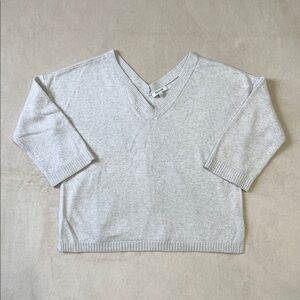 Madewell V-Neck Sweater with Knit Texture. Women’s size Small.